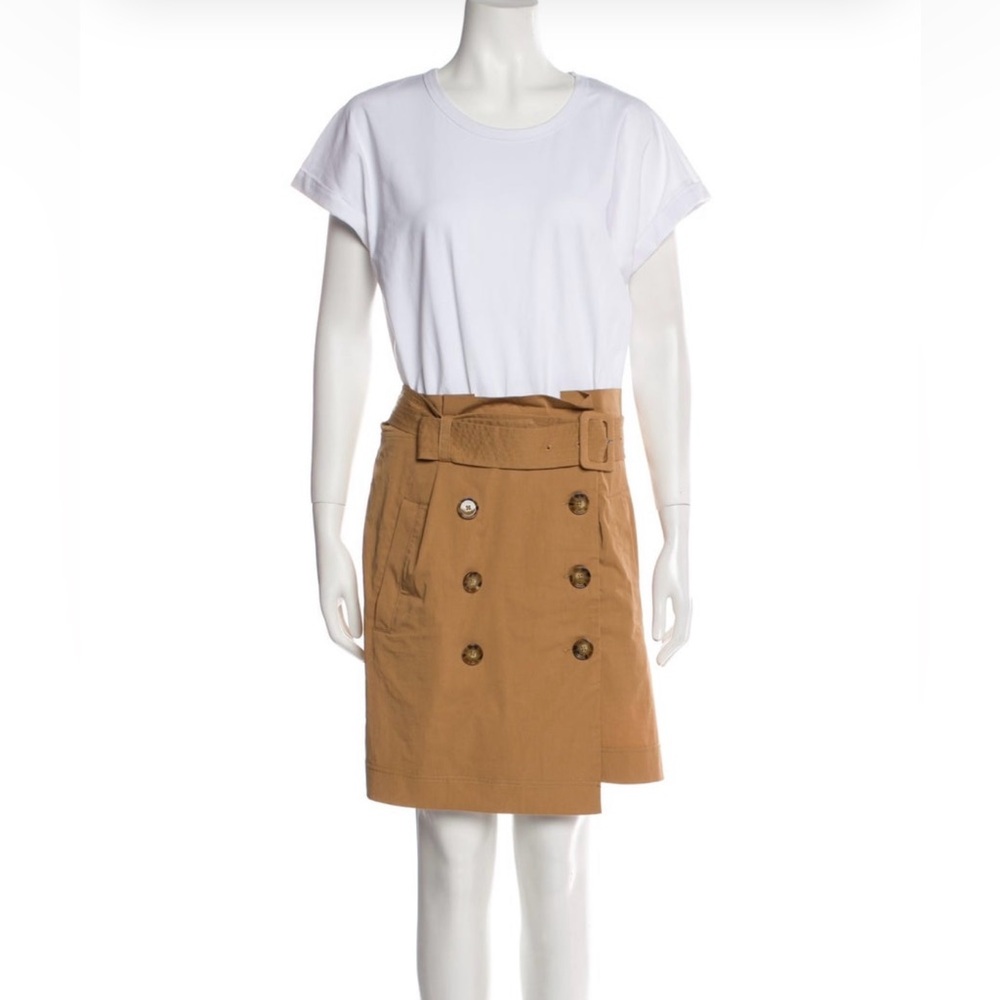 Veronica Beard White and Tan Dress